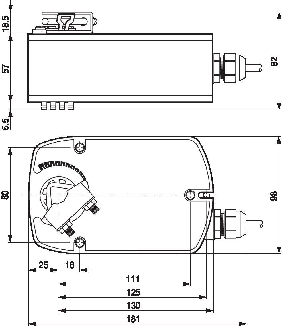 Электропривод Belimo LF230 (4 Н·м)