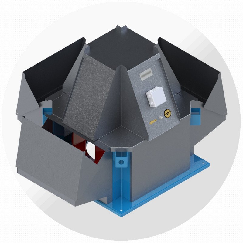 Крышный вентилятор ВКРВ №3,55, Ø355 мм